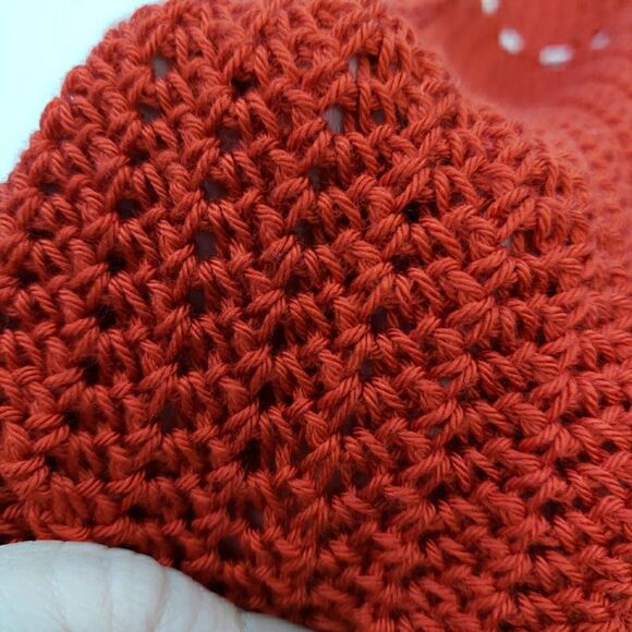 3-6 Months Baby Girl Dress Red White Crochet Knit Short Sleeve Summer Patriotic - Picture 11 of 14